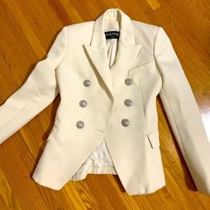 BALMAIN blazer -winter white!! Retail over $2,000!